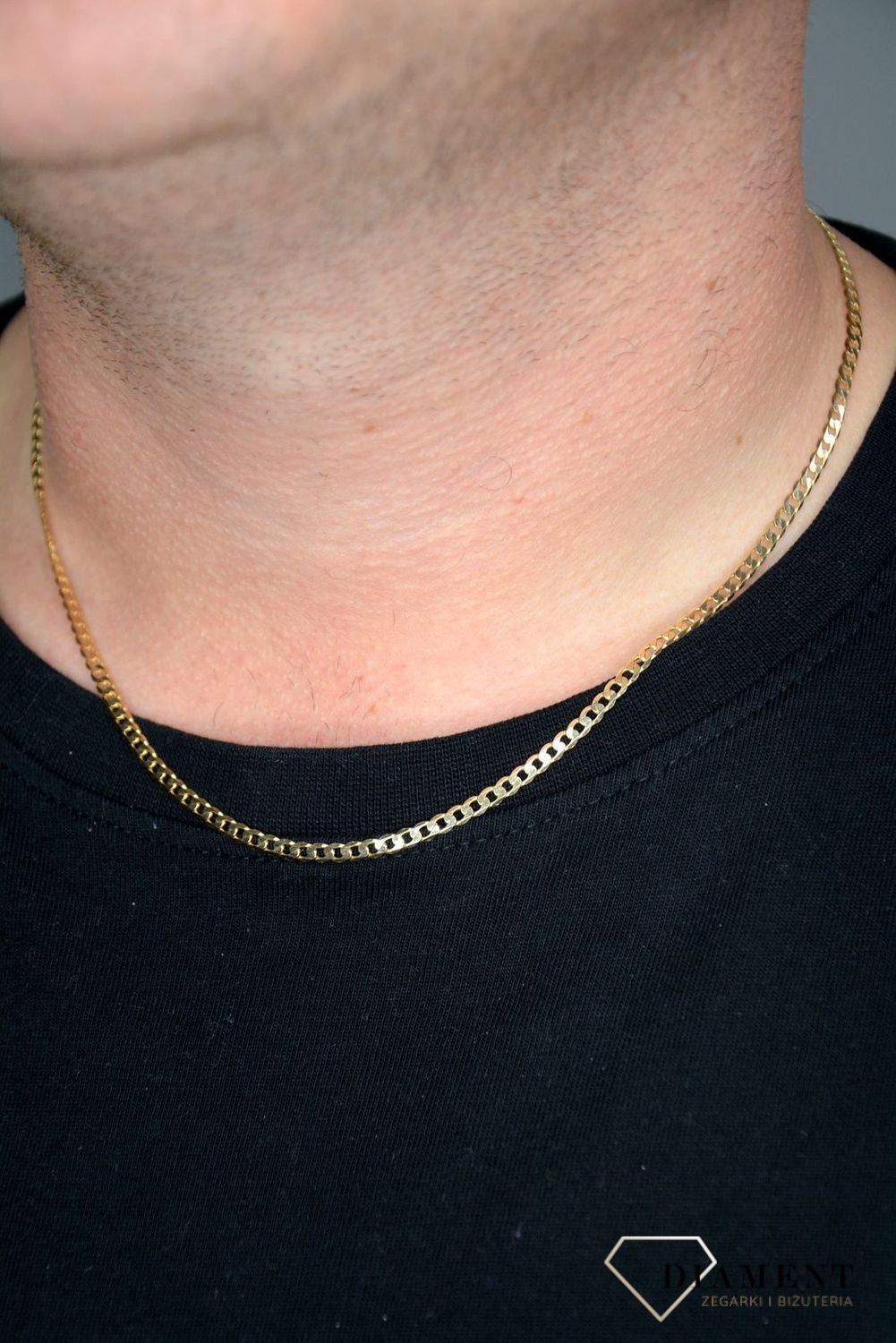 Złoty łańcuszek 585 pancerka 3 mm DIA-LAN-1125-585 3mm.jpg